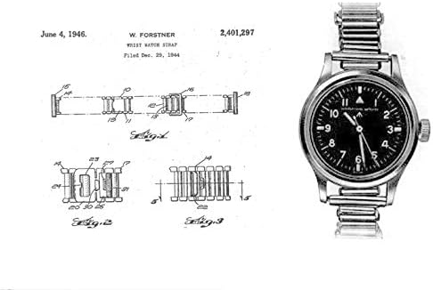 18mm Retro 1940/50er "Bonklip" Stil Edelstahlarmband - Ideal für antike oder Retro-Stil Uhren