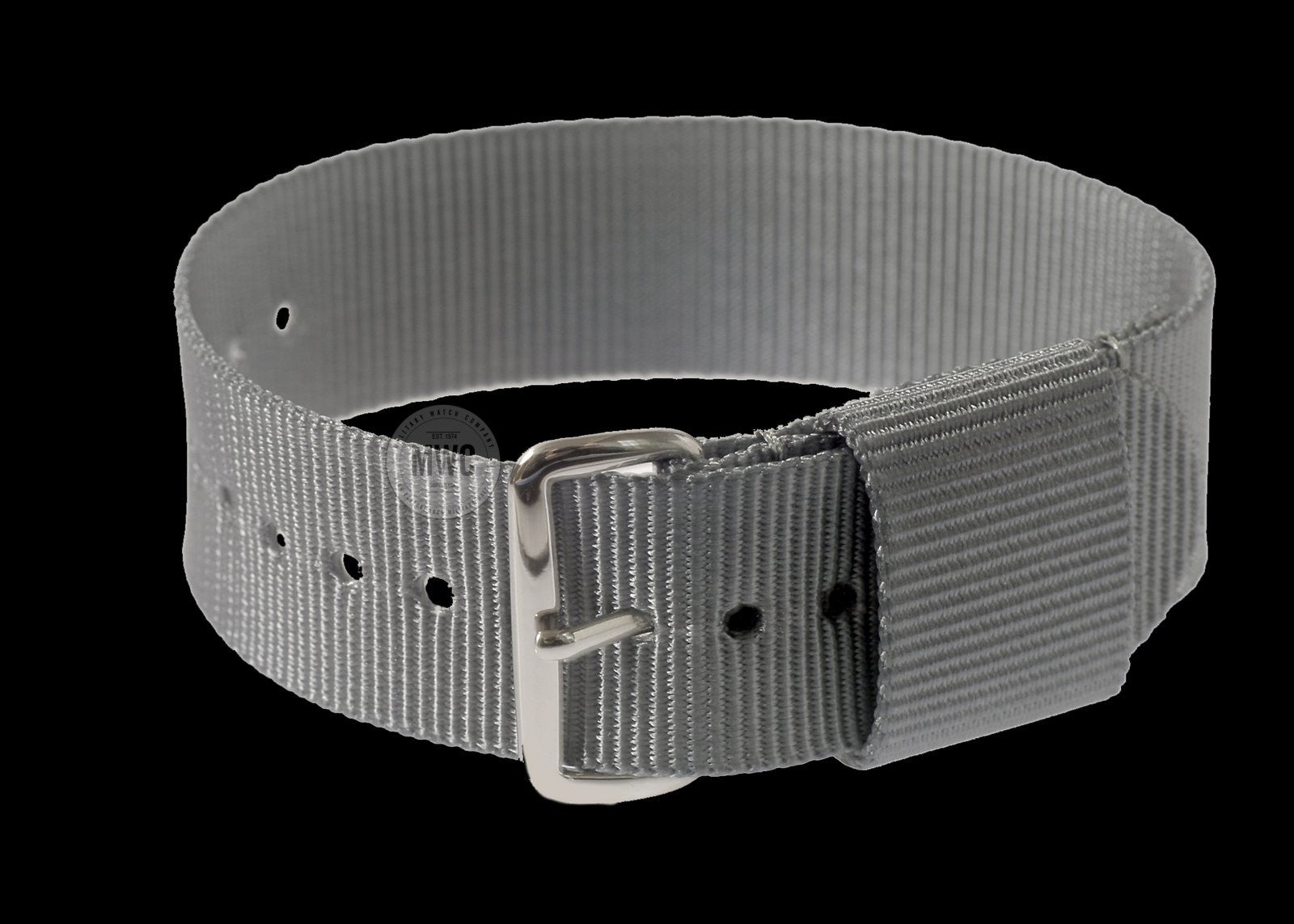 Correa de reloj militar patrón estadounidense gris de 20mm