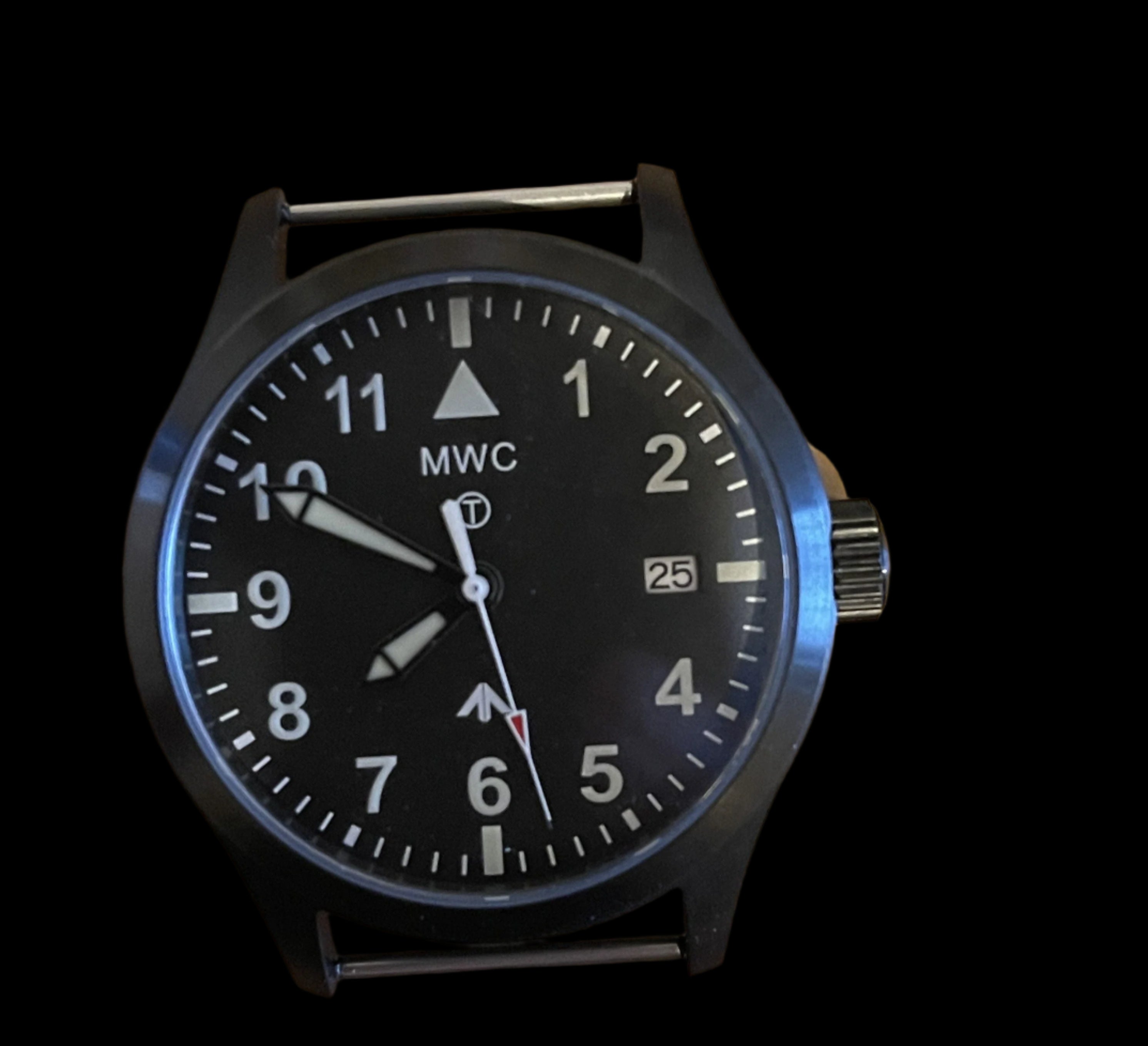 Paire de goupilles de montre conçues pour créer l'apparence d'une montre militaire avec barres fixes solides