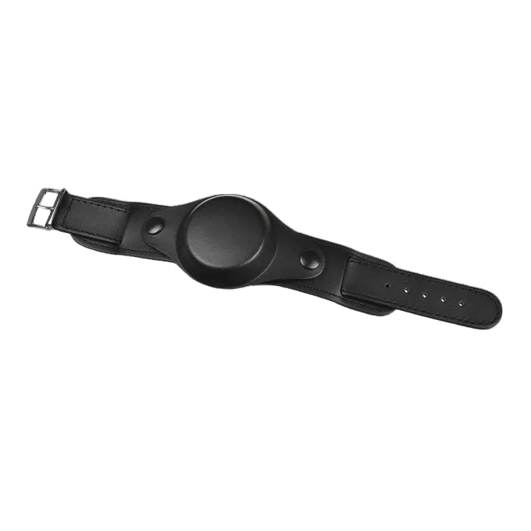 Correa militar de cuero negro de 20mm con patrón de los años 50 y cubierta protectora para la esfera