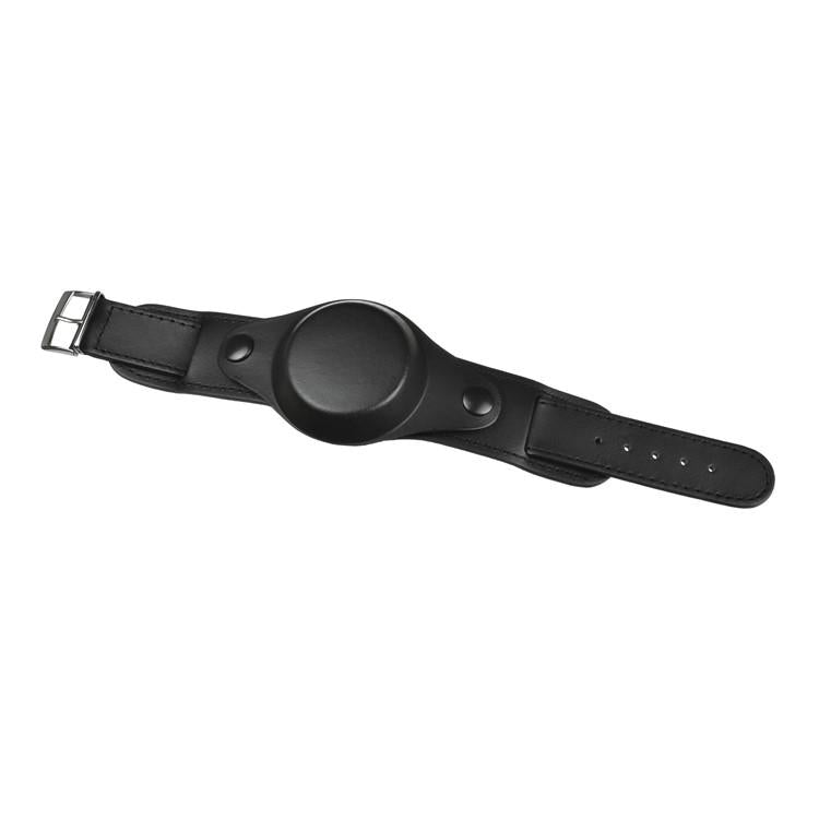 18mm Schwarzes 1950er Muster Leder Militär-Uhrenarmband mit schützendem Gesichtsschutz