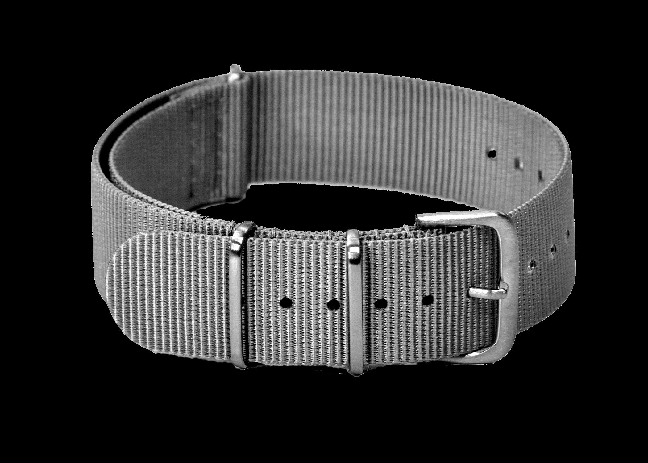18mm Graues NATO Militär-Uhrenarmband