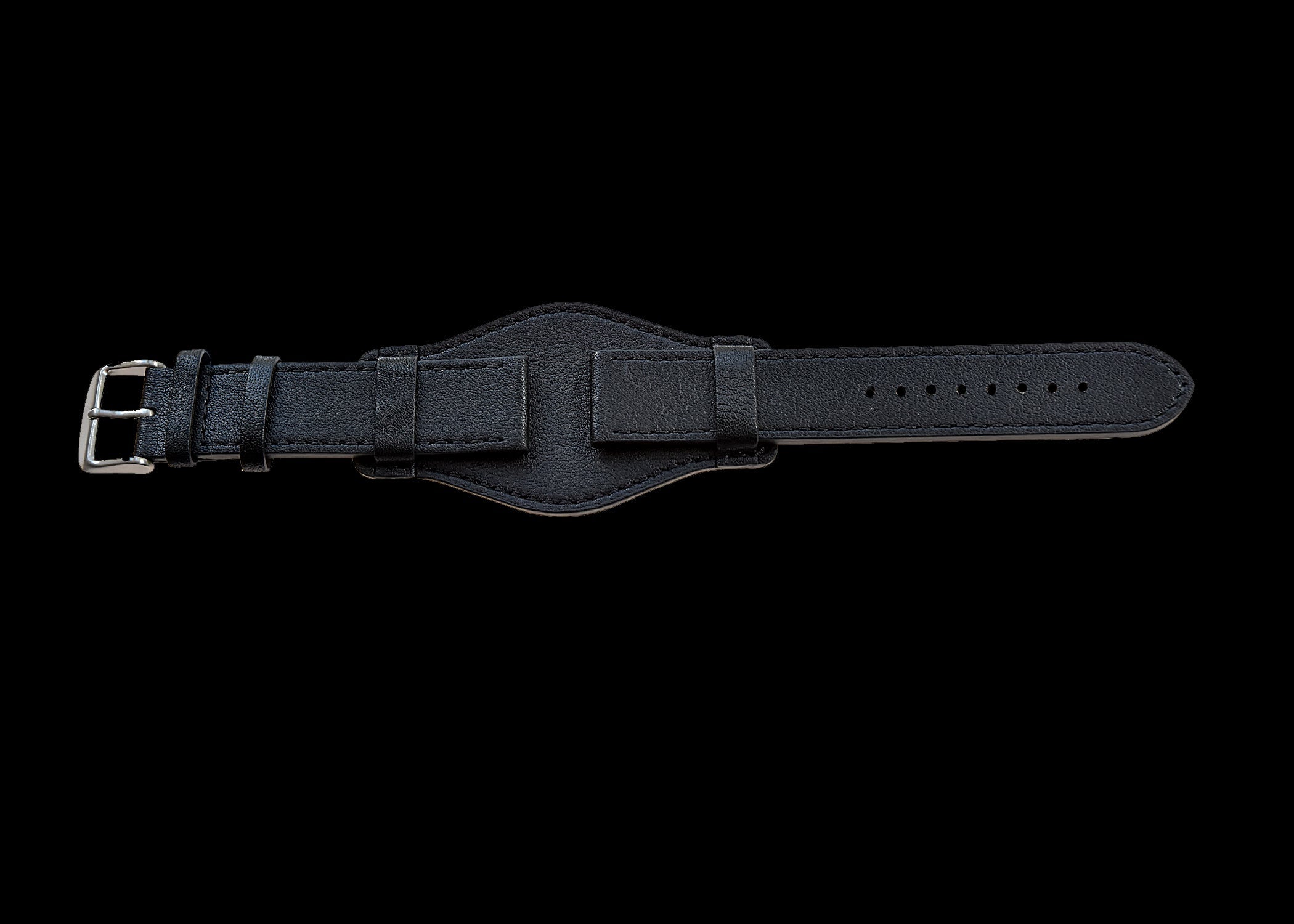 18mm Deutsches "Luftwaffe / Bund” Pilotenleder-Militär-Uhrenarmband