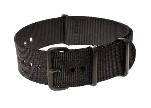 18mm PVD Schwarzes NATO Militär-Uhrenarmband