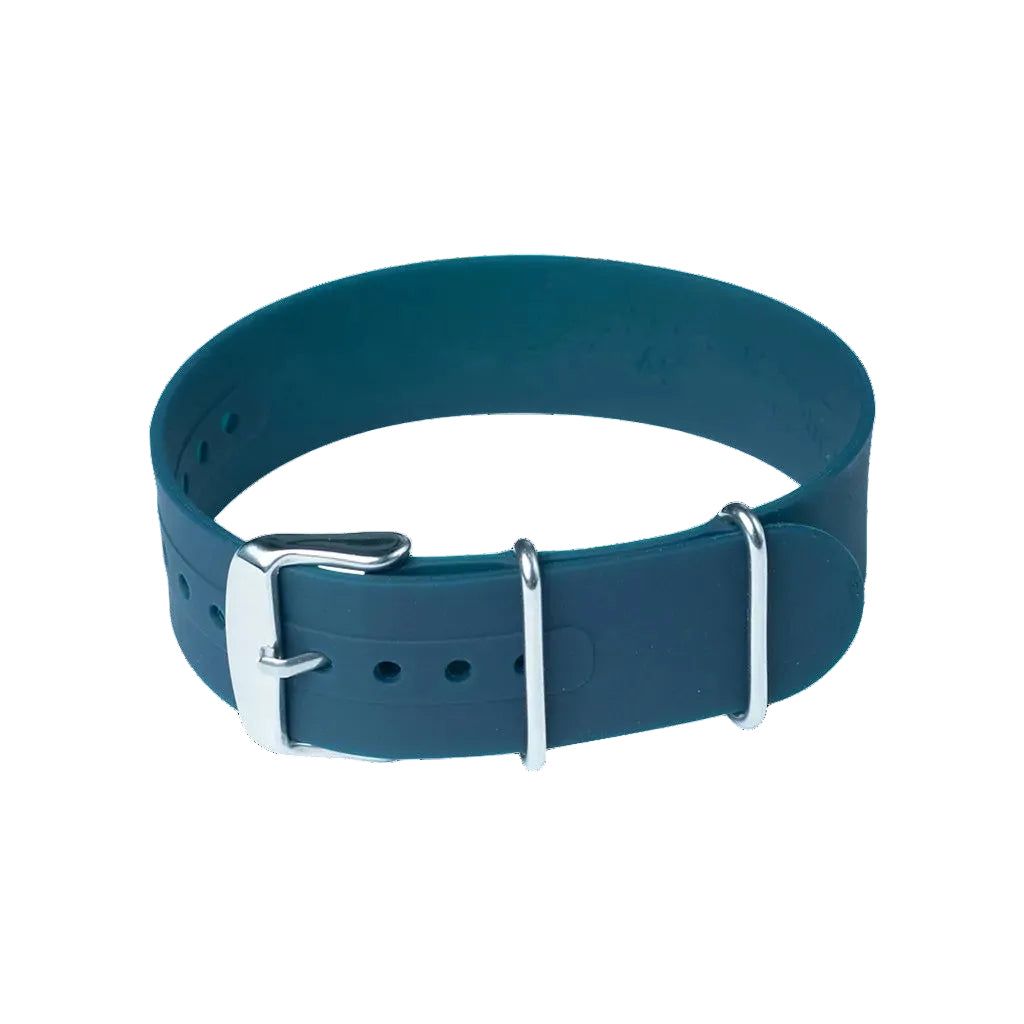 18mm Marineblaues Silikon/Gummi NATO Militär-Uhrenarmband