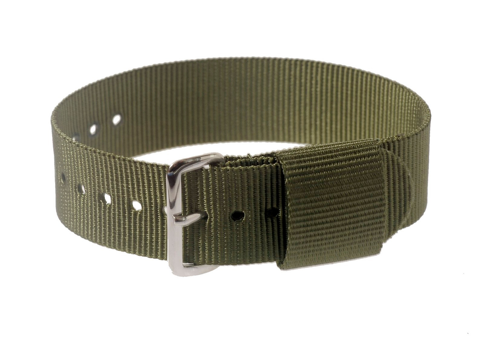 Correa de reloj militar patrón estadounidense oliva de 20mm