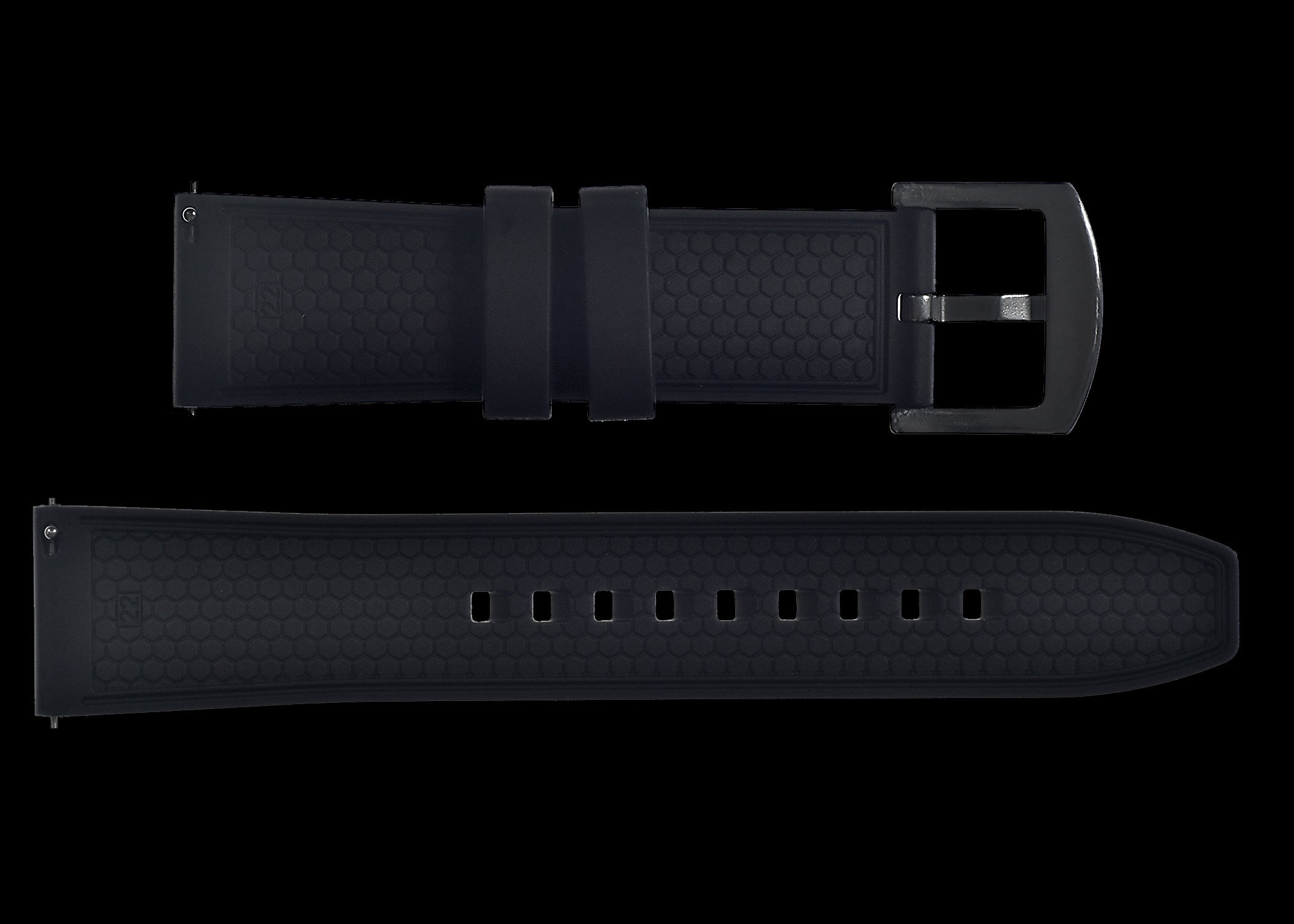 24mm FKM (Muster) Gummiband mit Schnellverschluss für schnelles und einfaches Anbringen und Abnehmen