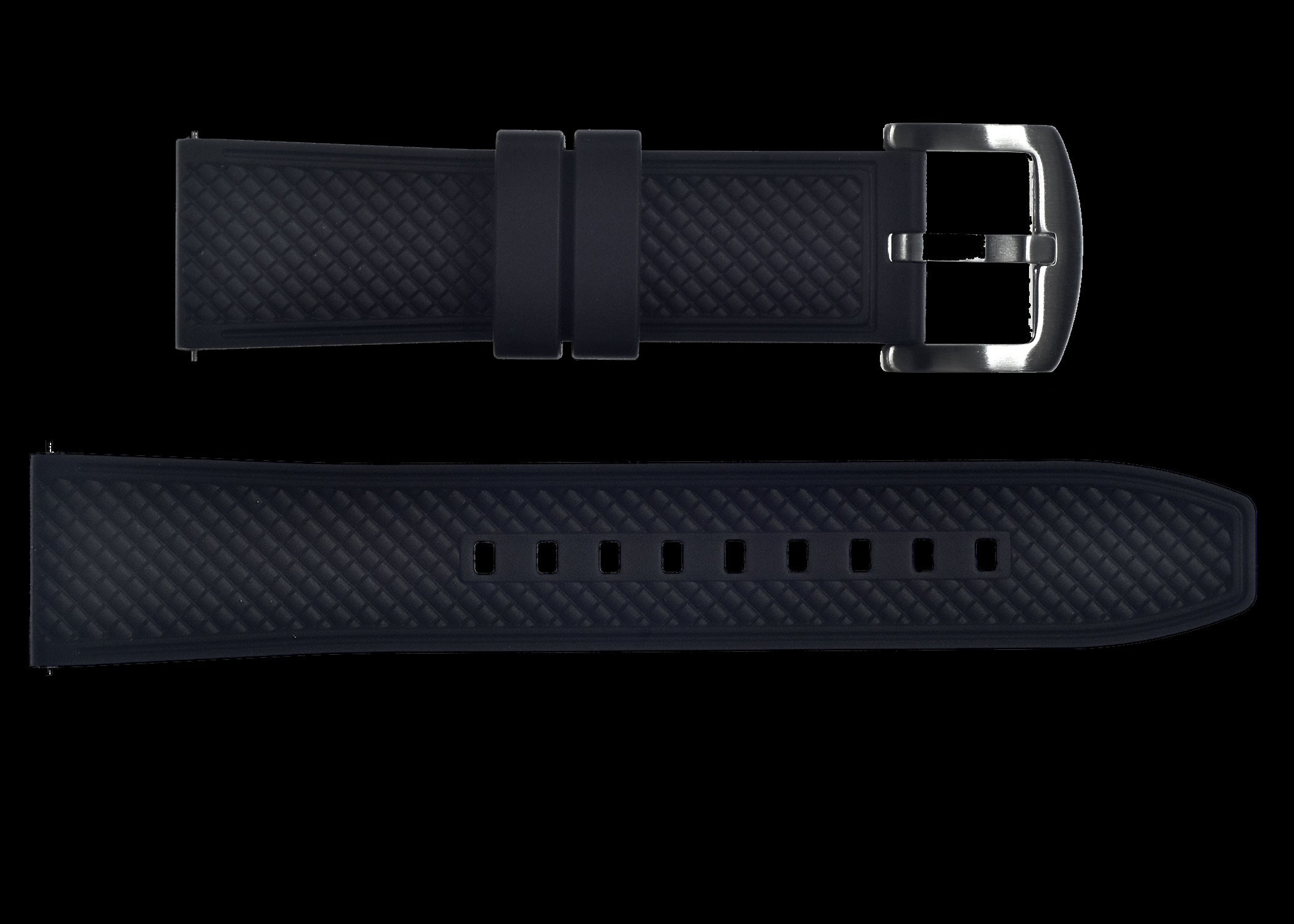 24mm FKM (Muster) Gummiband mit Schnellverschluss für schnelles und einfaches Anbringen und Abnehmen