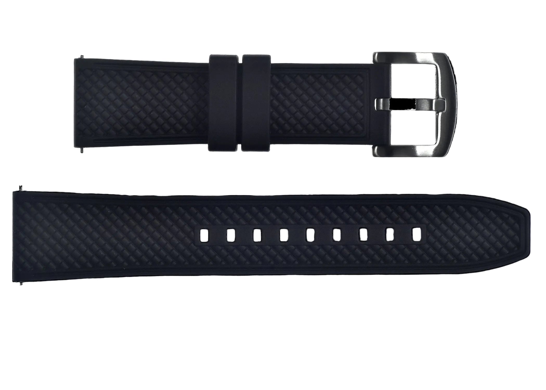 24mm FKM (Muster) Gummiband mit Schnellverschluss für schnelles und einfaches Anbringen und Abnehmen