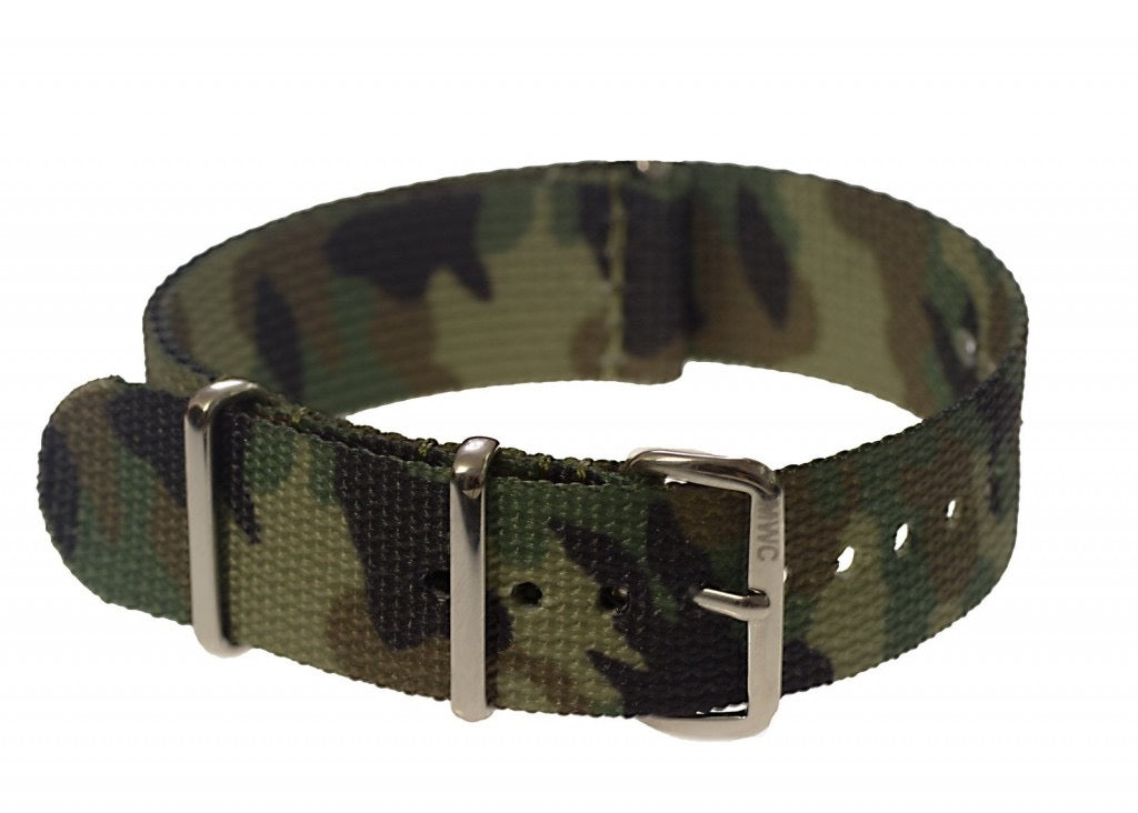 NATO 20mm Camouflage Uhrenarmband (Das Farbschema ist für den Einsatz in Klimazonen wie Nord-Europa, dem nördlichen Teil der USA und Kanada konzipiert)