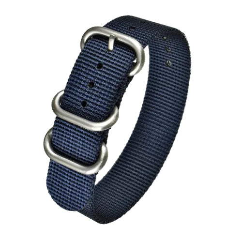 22mm Marineblau Zulu-Muster Nylon Militär-Uhrenarmband