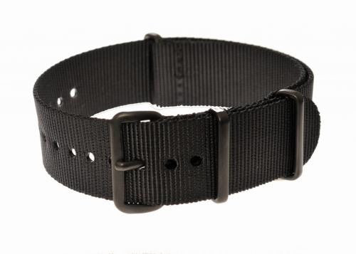 20mm Schwarzes PVD NATO Militär-Uhrenarmband