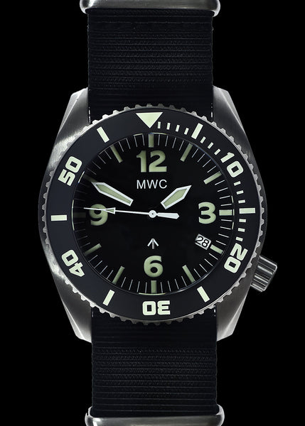 MWC "Depthmaster" 100atm / 3,280ft / 1000m Water Resistant Military Divers Watch in Stainless Steel Case with Helium Valve (Automatic)