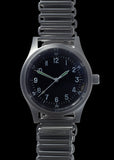 A-11 1940s WWII Pattern Automatic Military Watch – 100m Water Resistant, Box Sapphire Crystal, Retro 