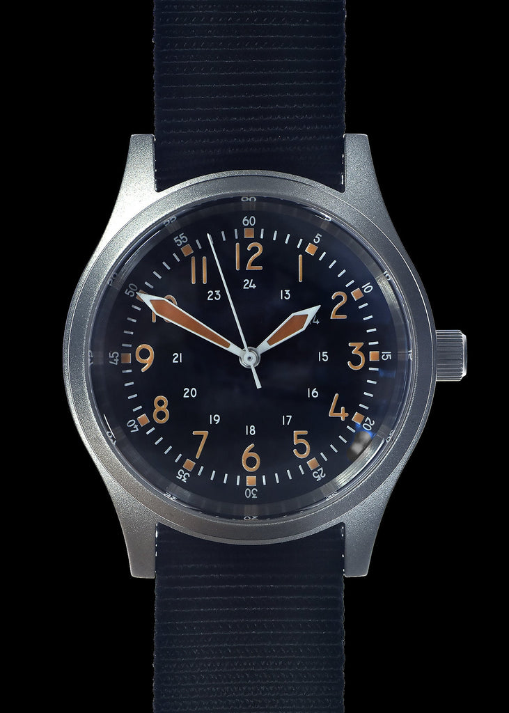 A-17 U.S. 1950s Korean War Pattern Military Watch – Automatic, 100m / 330ft Water Resistant, Box Sapphire Crystal