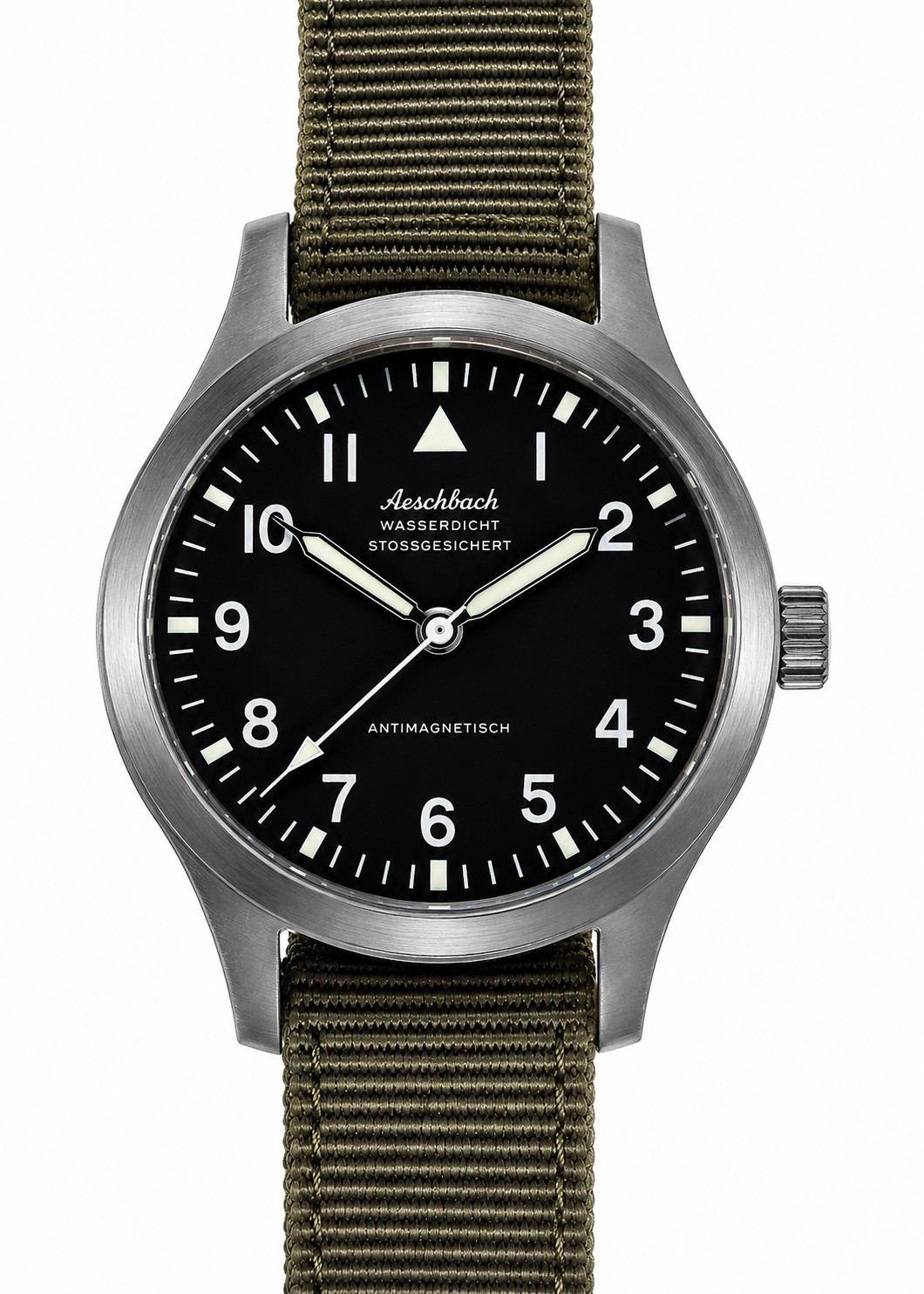 Aeschbach Classic 1950s/60s Pattern Field Watch with a 24 Jewel Automatic Movement