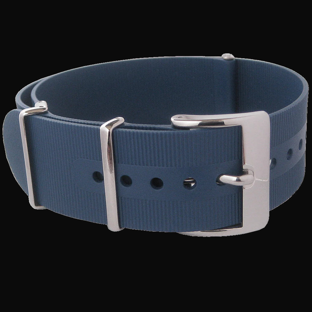 20mm Marineblaues Silikon/Gummi NATO Militär-Uhrenarmband