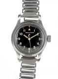 GG-W-113 U.S. 1960s Pattern Automatic Military Watch – 100m Water Resistant, Sapphire Box Crystal, Retro Stainless Steel 