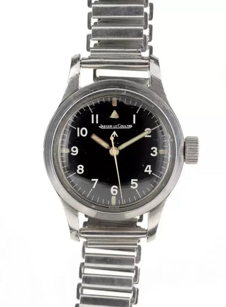 GG-W-113 U.S. 1960s Pattern Automatic Military Watch – 100m Water Resistant, Sapphire Box Crystal, Retro Stainless Steel "Bonklip" Bracelet + Additional Webbing Strap