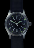 GG-W-113 U.S. 1960s Pattern Automatic Military Watch – 100m Water Resistant, Sapphire Box Crystal, Retro Stainless Steel 