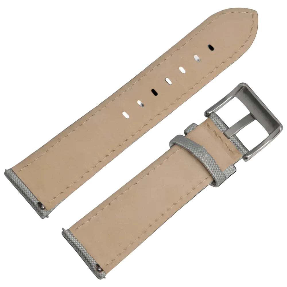 22mm Hellgraues Segeltuch CORDURA® Uhrenarmband