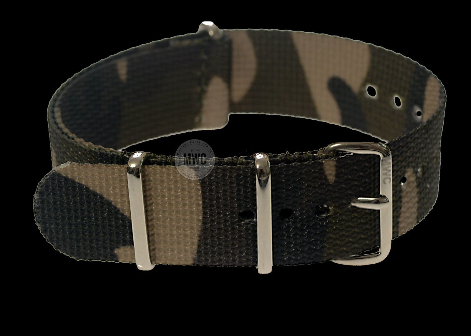 Bracelet de montre militaire NATO camouflage polyvalent 20mm