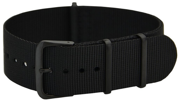 Bracelet de montre militaire NATO PVD noir 20mm