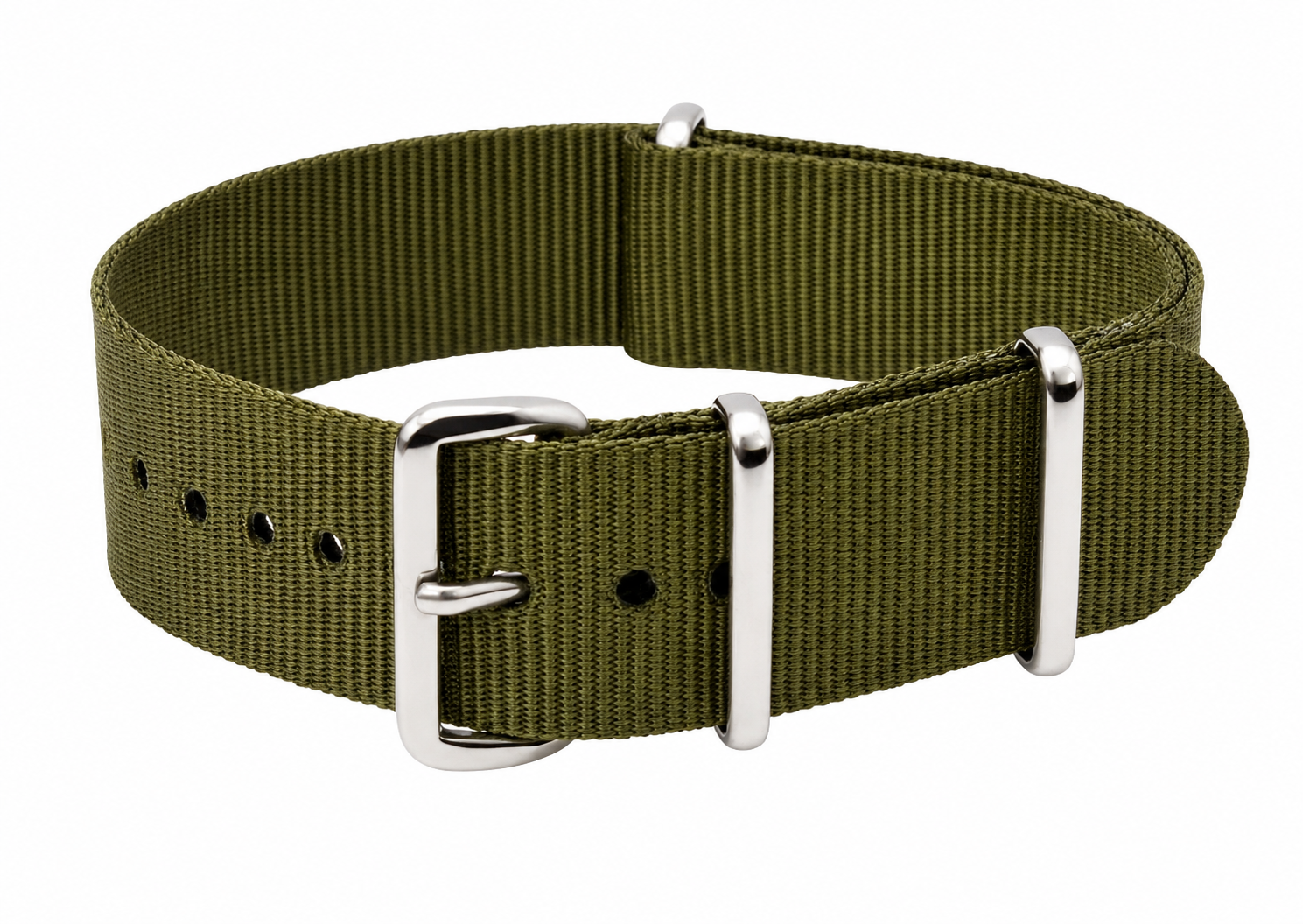 20mm Olivfarbenes NATO Militär-Uhrenarmband