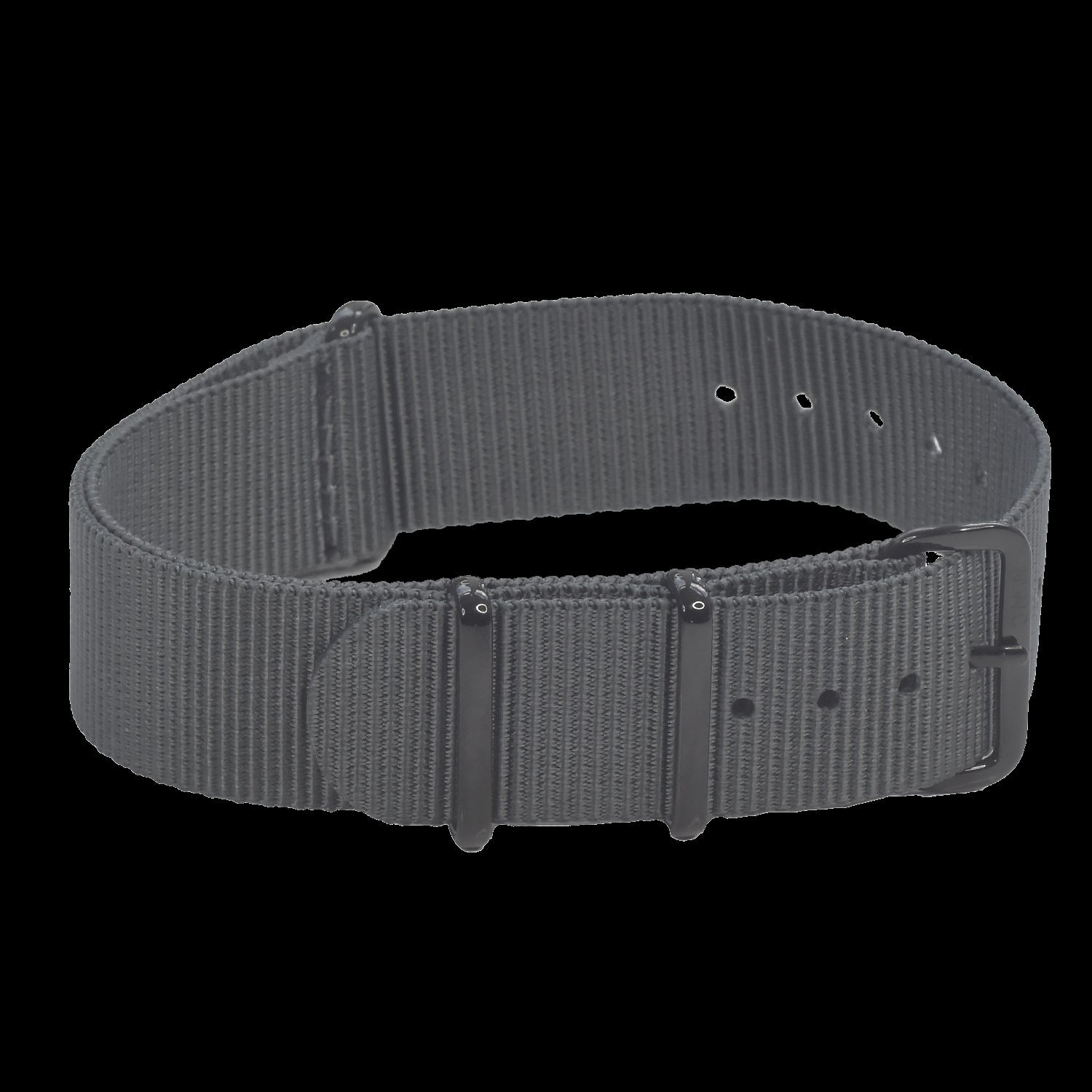 20mm admiralblaues NATO-Uhrenarmband mit PVD schwarzen verdeckten Schnallen