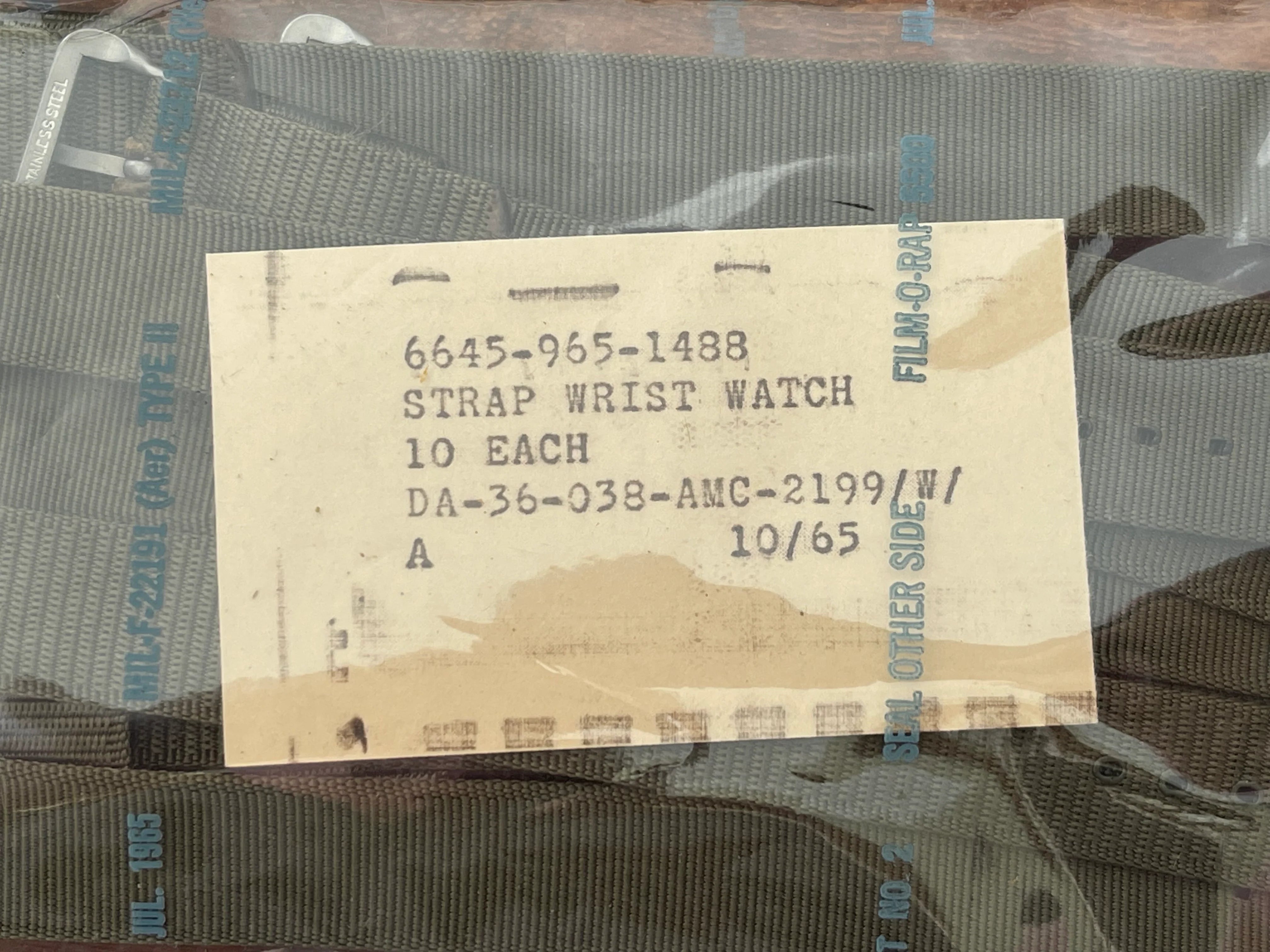 18mm 1980er U.S. Muster Admiralty Grau Militär-Uhrenarmband mit Edelstahlverschlüssen