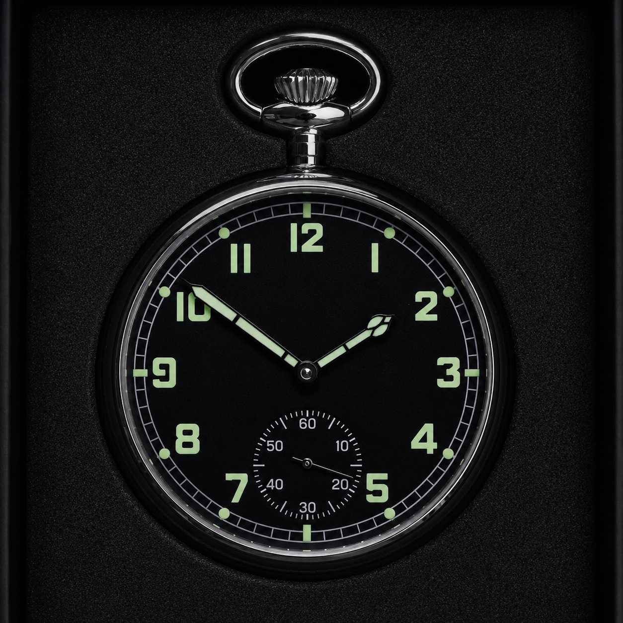 Aeschbach WW2 Muster Deutsche Luftwaffe (Luftwaffe) 17-Jewel Handaufzug Militär-Taschenuhr