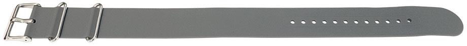 22mm graues Silikon/Gummi NATO Militär-Uhrenarmband