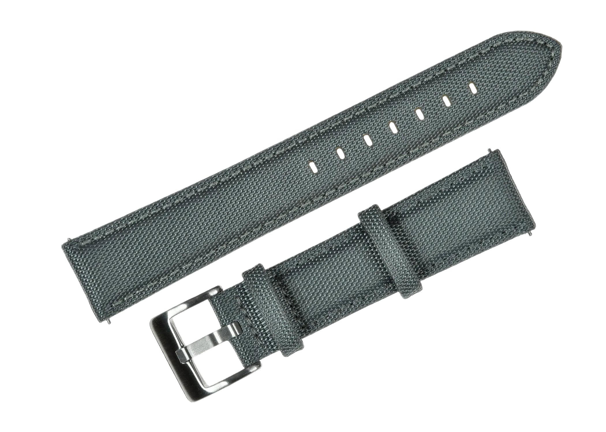 18mm Graues Segeltuch CORDURA® Uhrenarmband