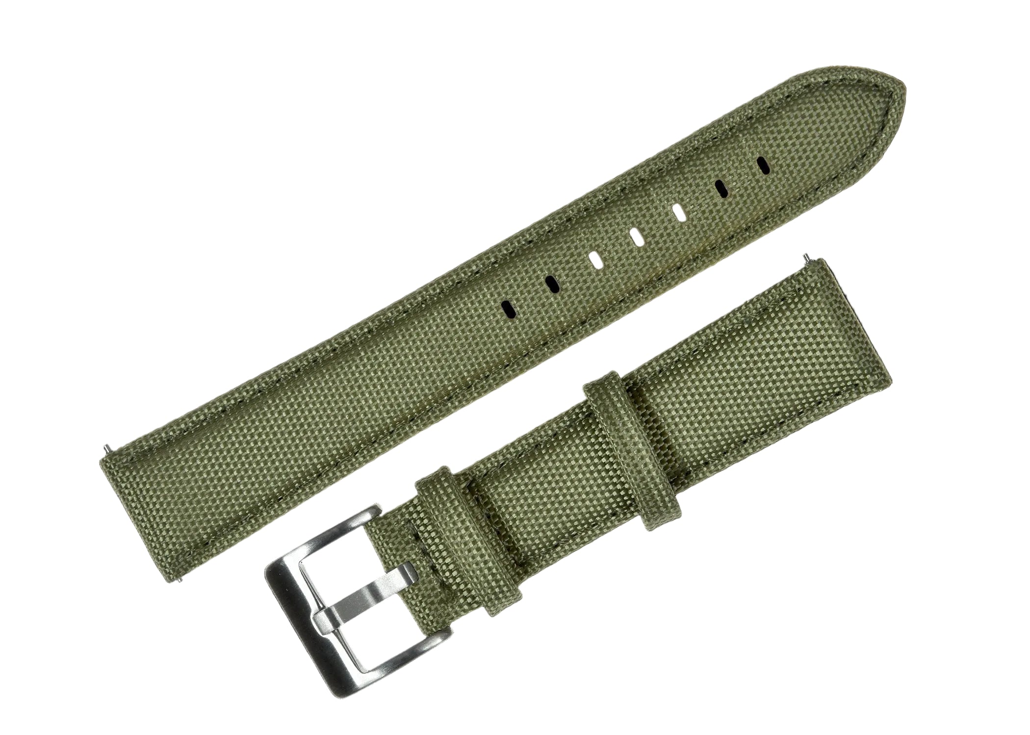 18mm Olivgrünes Segeltuch CORDURA® Uhrenarmband