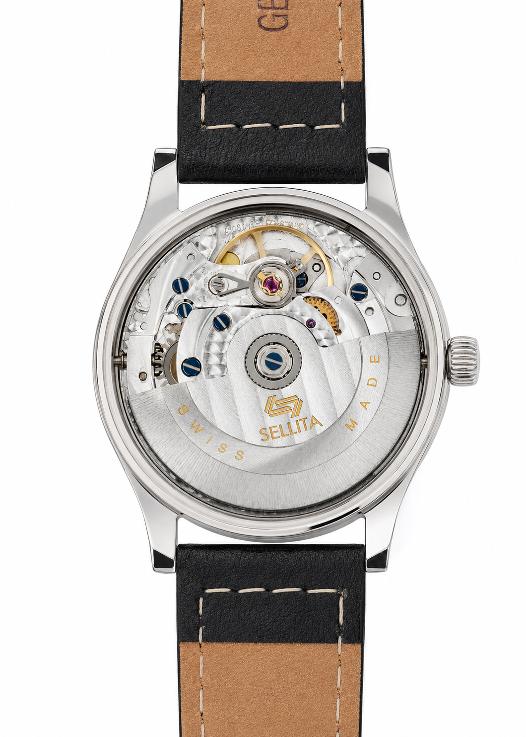 Aeschbach WW2 Muster Deutschland Luftwaffe / Reichsluftfahrtministerium (RLM) Piloten Uhr mit einem automatischen Schweizer 31-Jewel Sellita SW260 Mechanismus und einem gewölbten Vintage-Saphirglas