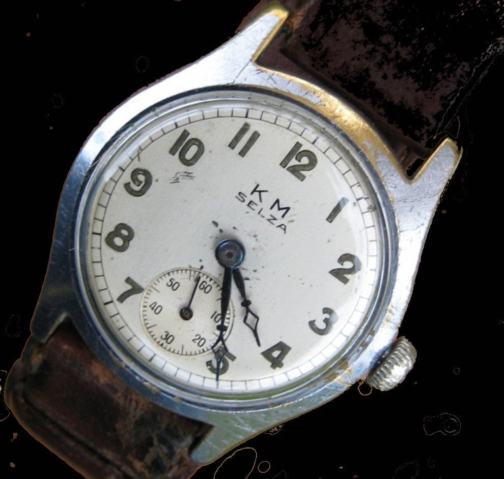 Selza Kriegsmarine (Deutsche Marine) WW2 Muster Uhr mit 21-Jewel Automatikmechanik