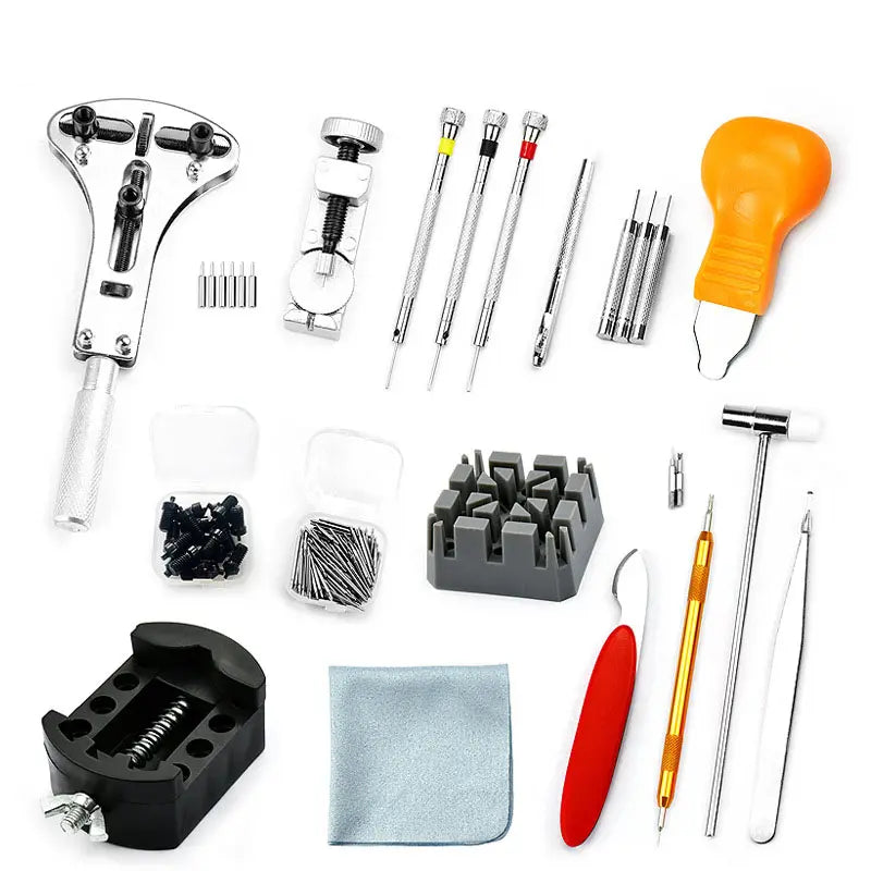 Kit profesional de reparación de relojes de más de 140 piezas