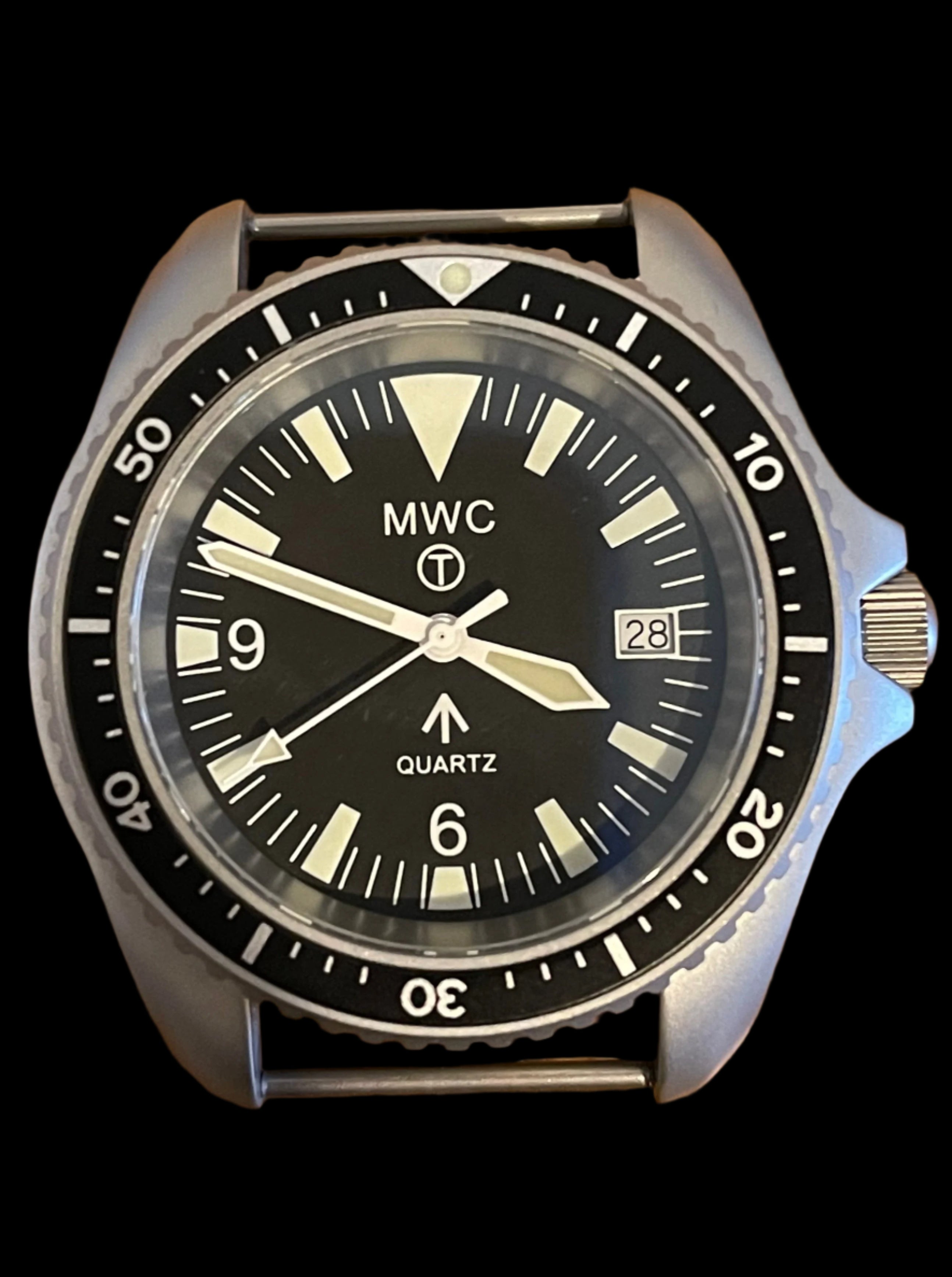 Paire de goupilles de montre conçues pour créer l'apparence d'une montre militaire avec barres fixes solides