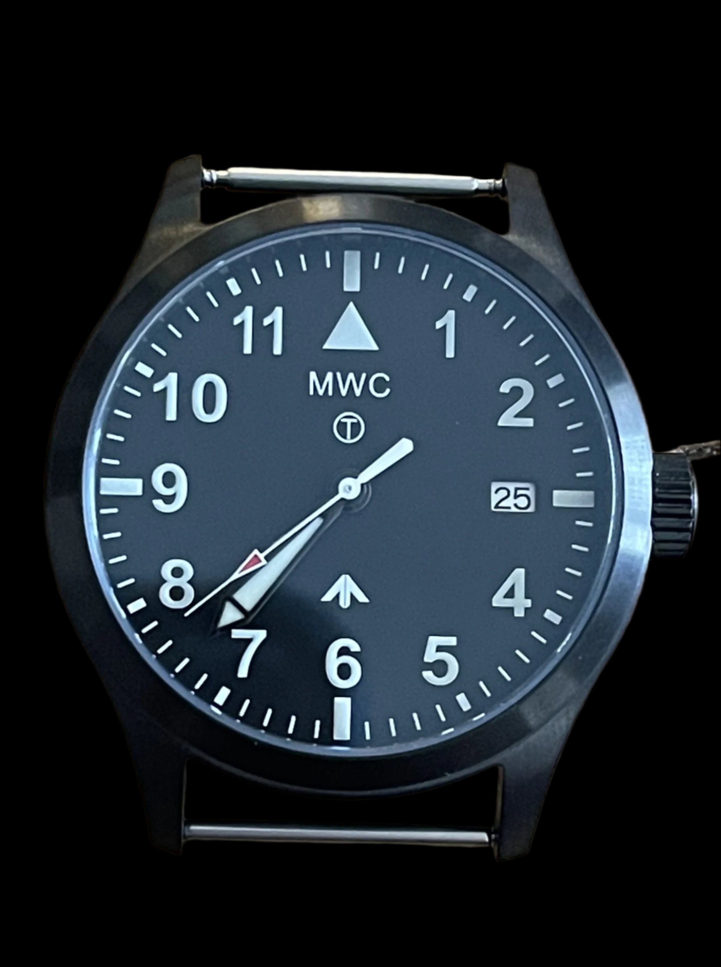 Paire de goupilles de montre conçues pour créer l'apparence d'une montre militaire avec barres fixes solides